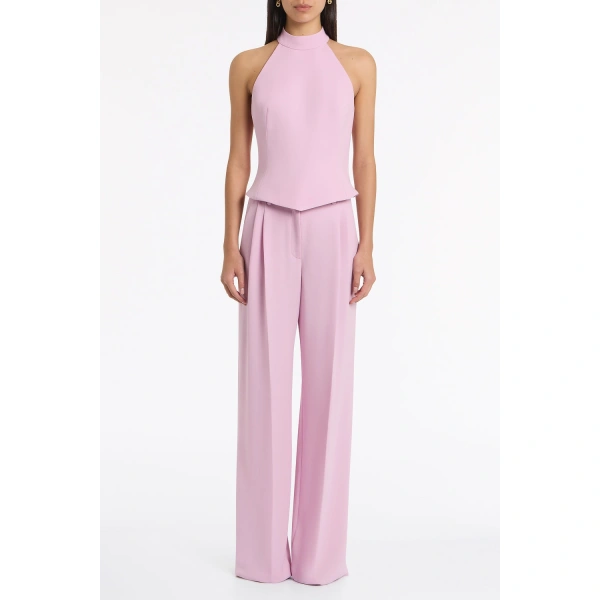 Carla Zampatti Floss Crepe Feather Detail Bodice | Sleeveless & Tank Tops | Coveti