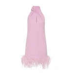 Carla Zampatti Floss Crepe Feather Mini Dress | Mini Dresses | Coveti