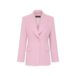Carla Zampatti Floss Crepe Long Line Jacket | Blazers | Coveti