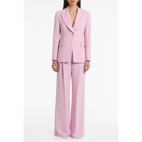 Carla Zampatti Floss Crepe Long Line Jacket | Blazers | Coveti