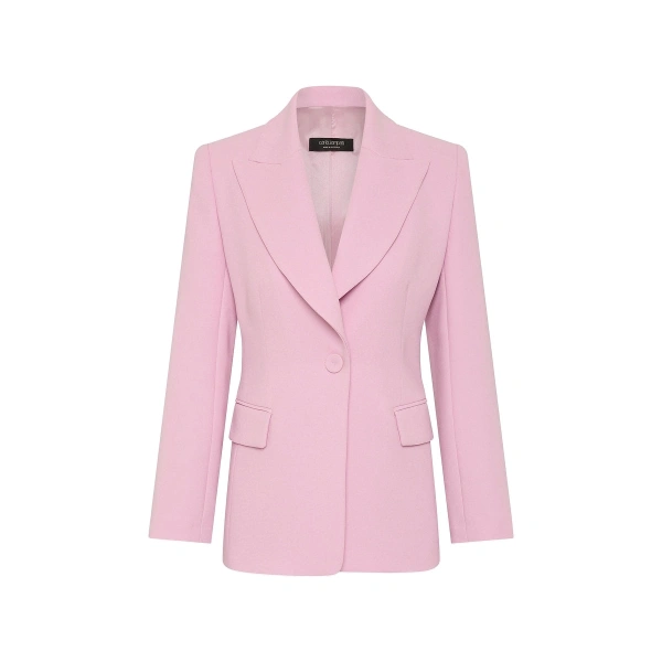 Floss Crepe Long Line Jacket