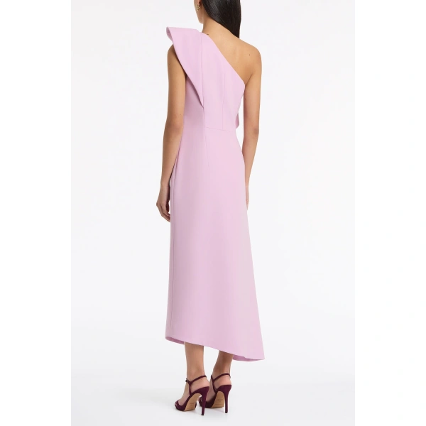 Carla Zampatti Floss Crepe Sculpted One Shoulder Midi Dress | Midi Dresses | Coveti
