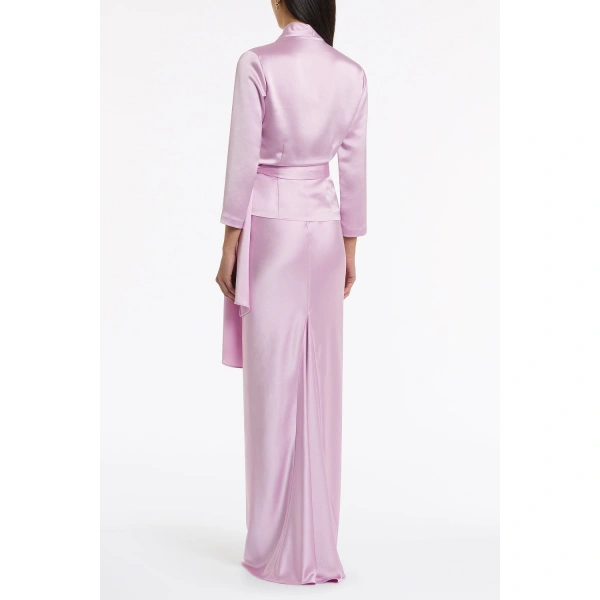 Carla Zampatti Floss Lustre Satin Bias Skirt | Maxi Skirts | Coveti
