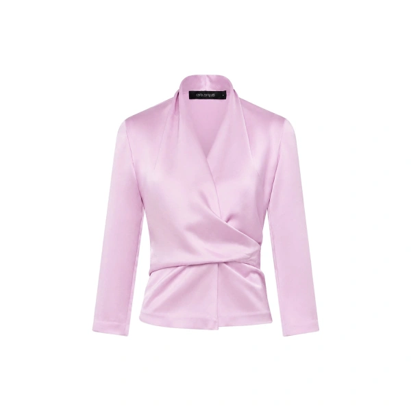 Floss Lustre Satin Wrap Top