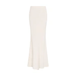 Carla Zampatti Ivory Crepe Bias Fishtail Skirt | Maxi Skirts | Coveti