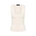 Carla Zampatti Ivory Milano Knit Tank | Sleeveless & Tank Tops | Coveti