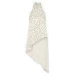 Carla Zampatti Monochrome Dot Silk Viscose Draped Asymmetric Top | Silk Tops & Blouses | Coveti