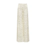 Carla Zampatti Monochrome Dot Silk Viscose Palazzo Pant | Wide leg pants | Coveti