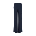 Carla Zampatti Navy Crepe Low Waist Pant | Tailored pants | Coveti