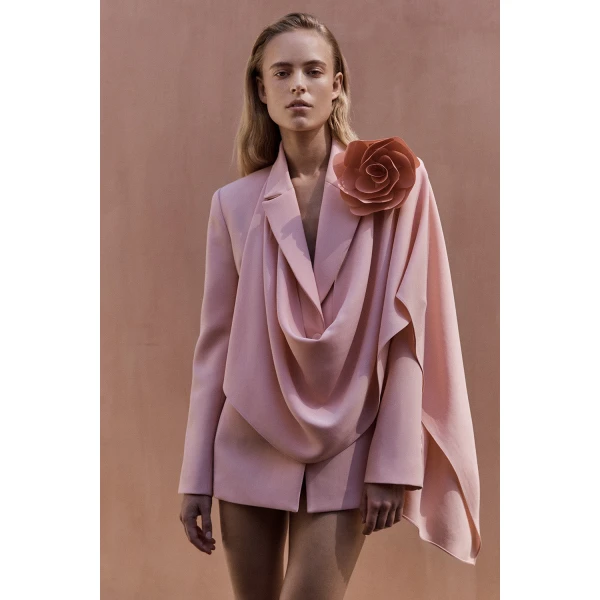 Carla Zampatti Pale Rose Fiore Brooch | Brooches & Pins | Coveti