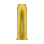 Carla Zampatti Pear Lustre Satin Bias Pant | Wide leg pants | Coveti