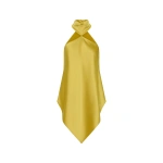 Carla Zampatti Pear Lustre Satin Neck Detail Top | Sleeveless & Tank Tops | Coveti