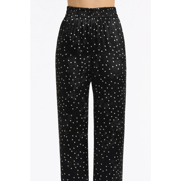 Carla Zampatti Pinspot Silk Burnout Lounge Pant | Wide leg pants | Coveti
