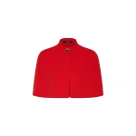 Carla Zampatti Red Crepe Short Cape | Jackets | Coveti