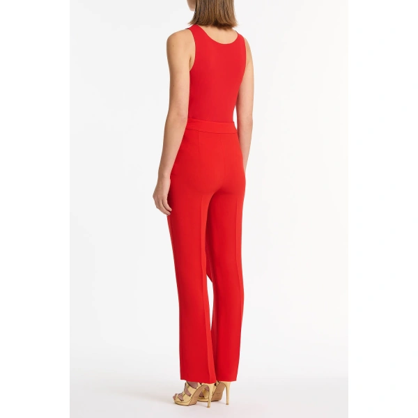 Carla Zampatti Red Georgette Scoop Neck Cami | Camisoles | Coveti