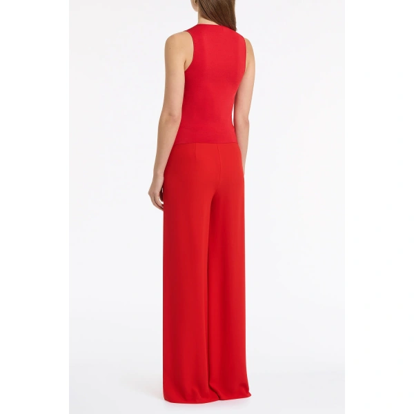 Carla Zampatti Red Milano Knit Tank | Sleeveless & Tank Tops | Coveti