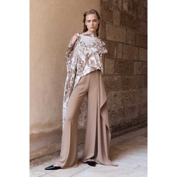 Carla Zampatti Renaissance Georgette Cascata Wrap | Scarves | Coveti