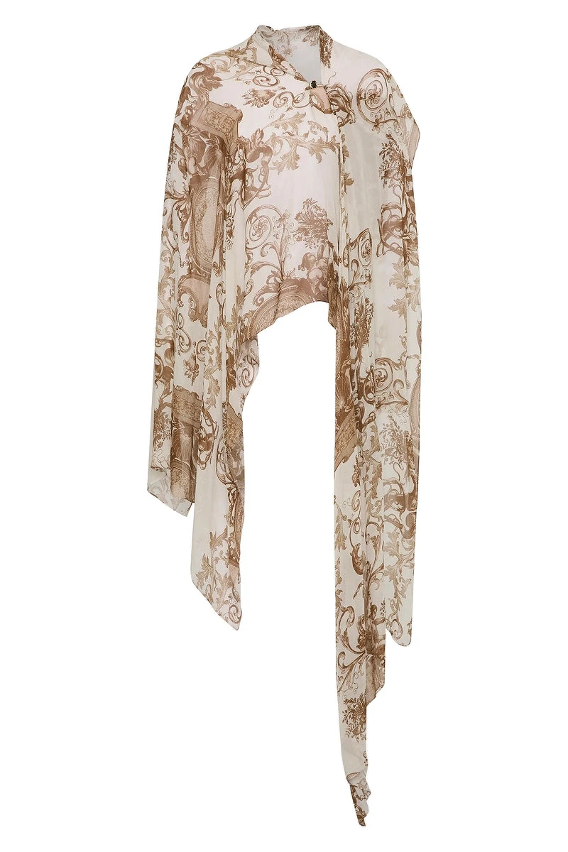 Carla Zampatti Renaissance Georgette Cascata Wrap Carla Zampatti Renaissance Georgette Cascata Wrap | Scarves | Coveti