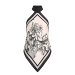 Carla Zampatti Rococo Silk Twill Neck Detail Top | Silk Tops & Blouses | Coveti