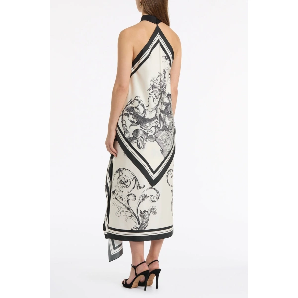 Carla Zampatti Rococo Silk Twill Neck Detail Top | Silk Tops & Blouses | Coveti