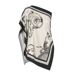 Carla Zampatti Rococo Silk Twill Peak Hem Scarf Top | Silk Tops & Blouses | Coveti
