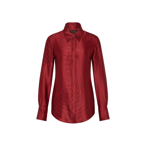 Undercurrent Silk Viscose Stretch Classic Blouse