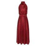 Carla Zampatti Undercurrent Silk Viscose Stretch Halter Dress | Maxi Dresses | Coveti