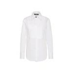 Carla Zampatti White Cotton Shirting Bib Front Shirt | Shirts | Coveti