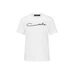 Carla Zampatti White Organic Cotton Classic T-shirt | T-Shirts | Coveti