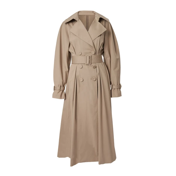 A-Line Trench Coat in Stone