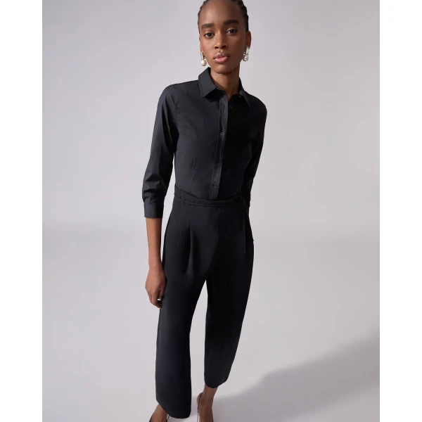 Carolina Herrera Button-down Collared Shirt in Black, view 2