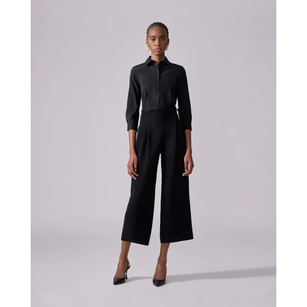 Carolina Herrera Button-down Collared Shirt in Black, view 4