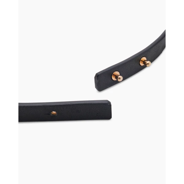 Carolina Herrera Calla Lily Belt in Black, view 4