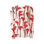 Carolina Herrera Calla Lily Print Blouse