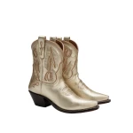 Carolina Herrera Carolina Herrera x Miron Crosby Georgia Cowboy Boots in Gold