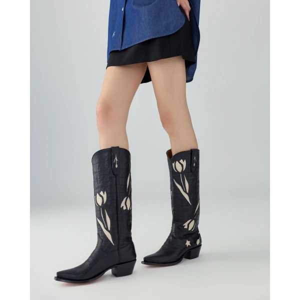 Carolina Herrera Carolina Herrera x Miron Crosby Whitney Cowboy Boots, view 2