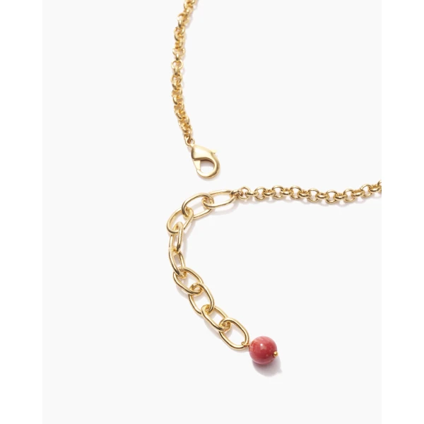 Carolina Herrera Carolina Herrera x Olympia Babylonia Cross Chain in White, view 4