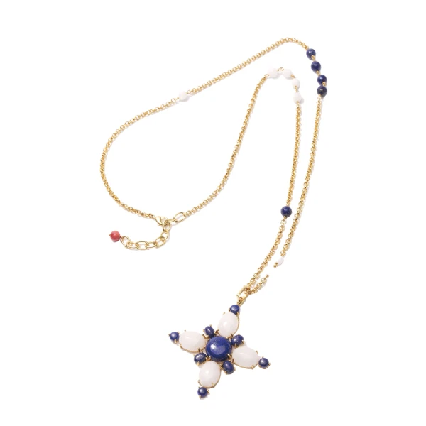 Carolina Herrera x Olympia Babylonia Cross Chain in White