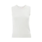 Carolina Herrera Cashmere Crewneck Tank in Ivory