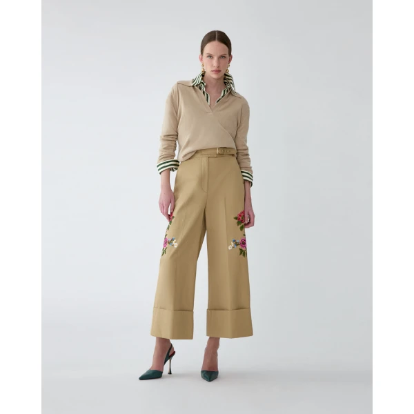 Carolina Herrera Cashmere Polo Sweater, view 2