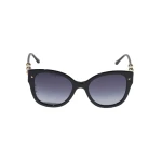 Carolina Herrera Cat Eye Sunglasses with Beaded Detail in Black