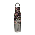 Carolina Herrera Column Gown with Floral Embroidery