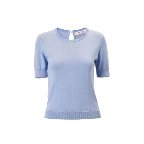 Crewneck Top in Cloudy Blue
