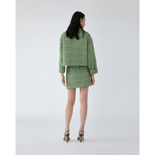 Carolina Herrera Cropped Tweed Jacket, view 3