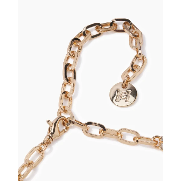 Carolina Herrera Crystal Snowflake Necklace in Black, view 4