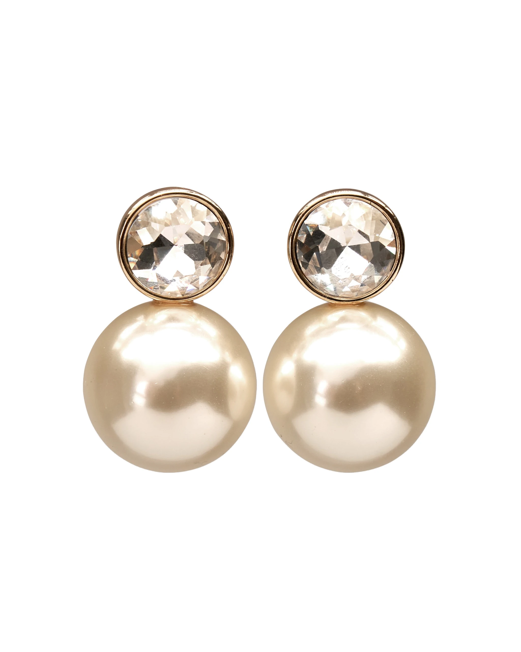 Carolina Herrera Crystal and Pearl Earrings | Jewelry | Coveti Carolina Herrera Crystal and Pearl Earrings