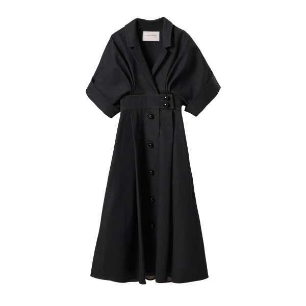 Carolina Herrera Denim Shirt Dress in Black