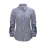Carolina Herrera Embroidered Striped Shirt