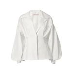 Carolina Herrera Fitted Waist Shirt in White