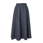 Carolina Herrera Flannel Half-Circle Skirt